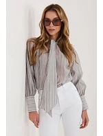 Košeľa s dlhým rukávom model 226442 Taliansko Moda Košeľa s dlhým rukávom model 226442 Taliansko Moda