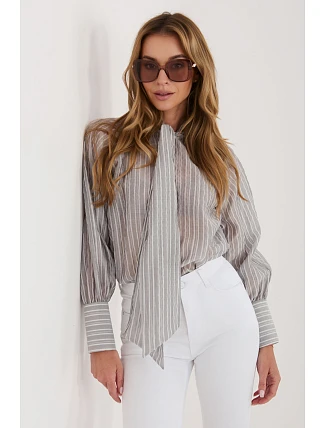 Košeľa s dlhým rukávom model 226442 Taliansko Moda Košeľa s dlhým rukávom model 226442 Taliansko Moda