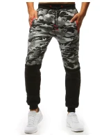 Pánske maskáčové sivé tepláky FashionStreet UX3493 Pánske maskáčové sivé tepláky FashionStreet UX3493