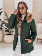 Dámska prešívaná zimná bunda SOLARIS zelená FashionStreet TY4008