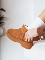 Dámske snežnice na hrubej podrážke camel FashionStreet ZY1288