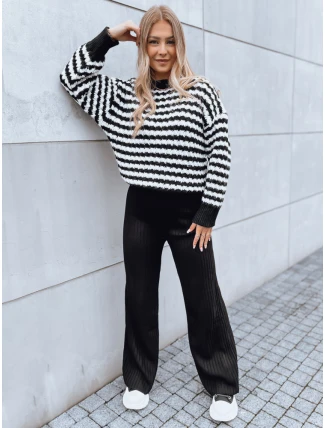 Dámske široké nohavice MOSSYMOOD black FashionStreet UY1689