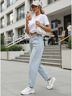 Dámske džínsy s opaskom svetlomodré FashionStreet UY3009