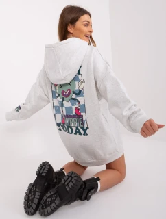 Mikina D10606BA02406D2 svetlo šedá