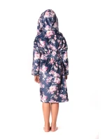 Detský župan Toya s kapucňou modrý - Vestis