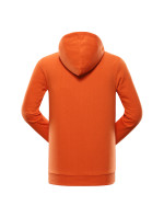 Pánska bavlnená mikina s kapucňou ALPINE PRO SEGIUS pikantne oranžová variant pa