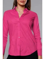 Klasická ružová dámska košeľa (HH039-51)
