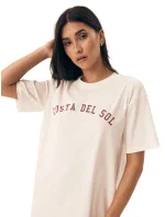 Dámska nočná košeľa 42675 Nimes cream - HENDERSON Dámska nočná košeľa 42675 Nimes cream - HENDERSON