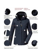 Dámska nepremokavá bunda Killtec KOS 133 WMN JCKT na jar/leto (38383/814/34)