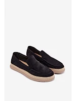 Espadrilky Espadrilky pánske čierne Rexton Espadrilky Espadrilky pánske čierne Rexton
