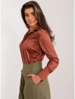 Košeľa LK KS 509548.50 hnedá