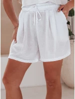 Dámske šortky RELAX TIME white FashionStreet SY0462 Dámske šortky RELAX TIME white FashionStreet SY0462