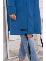 Zateplená džínsová bunda s kapucňou