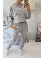 Izolovaná sada s farebnou potlačou sivá