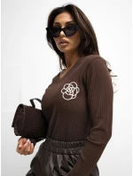 Blúzka RV BZ A1057.15P tmavohnedá