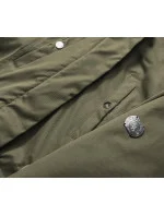 Dámska zimná bunda khaki-beige (m-21356)