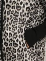 Dámska prechodná bunda s leopardím vzorom biela FashionStreet TY5548
