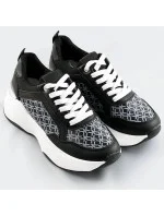 Čierne dámske športové topánky (SG-137)