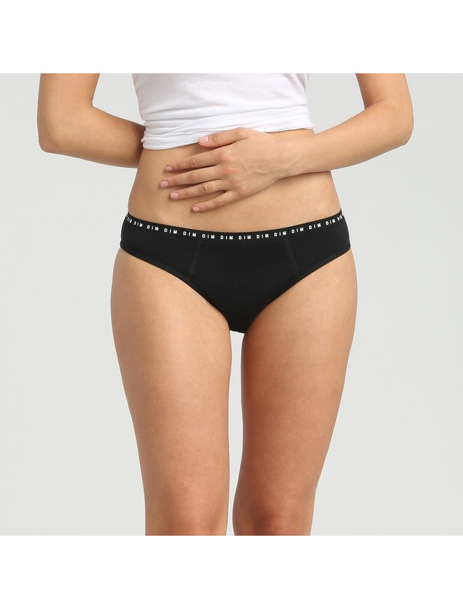 Nočné i denné menštruačné nohavičky DIM Menstrual NIGHT SLIP - DIM - čierna