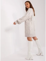 Dámske svetrové šaty 2367-1.35P svetlo béžové - Fprice