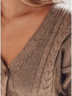 Dámsky sveter MELANIA chocolate FashionStreet MY1653