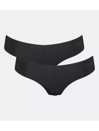 Dámske nohavičky ZERO z mikrovlákna 2.0 Hipstring 2P - BLACK - čierna 0004 - SLOGGI Dámske nohavičky ZERO z mikrovlákna 2.0 Hipstring 2P - BLACK - čierna 0004 - SLOGGI