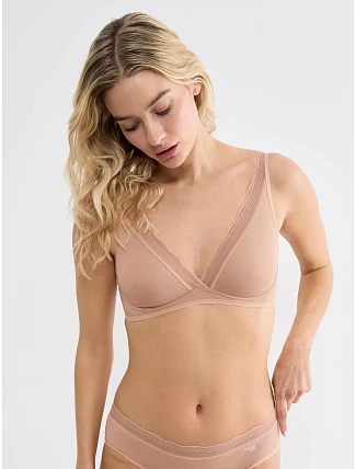Dámska podprsenka GO Blush Soft Bra Cameo Brown hnedá – SLOGGI Dámska podprsenka GO Blush Soft Bra Cameo Brown hnedá – SLOGGI