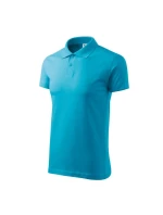 Polokošeľa Malfini Single J. M MLI-20244 tyrkysová