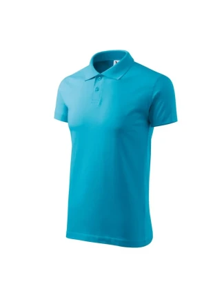 Polokošeľa Malfini Single J. M MLI-20244 tyrkysová