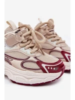 Sneakersy Dziecięce Na Grubej Podeszwie Złote Xairana