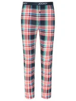 Pánske pyžamové nohavice 500756H 378 červeno-modrá kocka - Jockey