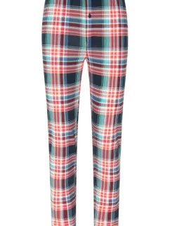 Pánske pyžamové nohavice 500756H 378 červeno-modrá kocka - Jockey