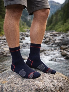 SPORTIVE - KRÁTKE FROTÉ PONOŽKY PRE MLADÝCH MUŽOV SO VZOROM AG+