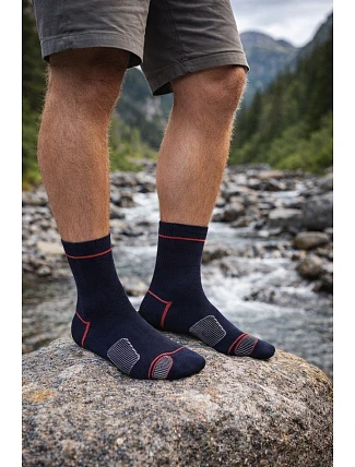 SPORTIVE - KRÁTKE FROTÉ PONOŽKY PRE MLADÝCH MUŽOV SO VZOROM AG+