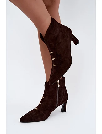 Dámske topánky na podpätku so zipsom, model 232086 Step in style Dámske topánky na podpätku so zipsom, model 232086 Step in style