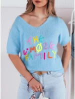 Dámsky sveter FATEL modrý FashionStreet MY2316 Dámsky sveter FATEL modrý FashionStreet MY2316