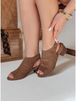ZALVISA khaki khaki FashionStreet dámske zabudované sandále ZY0749 ZALVISA khaki khaki FashionStreet dámske zabudované sandále ZY0749