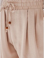 Dámske látkové šortky SUMMER TRIP khaki FashionStreet SY0435