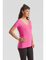 Fruit of the Loom Lady-Fit Iconic 150 T-shirt s výstrihom do V, dámske tričko 16.1444, čierne