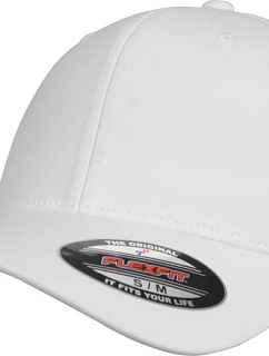 Flexfit 6277RP 6-panelová čiapka z recyklovaného materiálu Flexfit 55.77RP biela