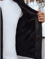 Pánska čierna prešívaná zimná bunda Dstreet TX4545