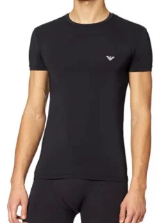 Pánske tričko 111035 1A537 - 00020 - Čierna - Emporio Armani