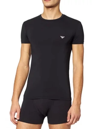 Pánske tričko 111035 1A537 - 00020 - Čierna - Emporio Armani