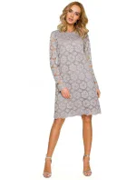 Dámske šaty M406 Grey - MOE