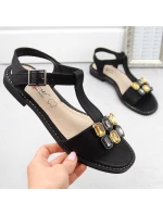 Zirkónové pohodlné sandále S.Barski W OLI261A black