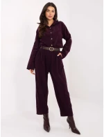 IT nohavice SP 258009.83 tmavo fialové