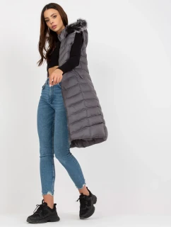 Dámska vesta RV KZ 008.00P tmavo šedá