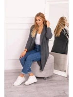 Sveter s netopierími rukávmi grafitový - Kesi Sveter s netopierími rukávmi grafitový - Kesi