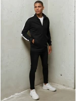 Pánska mikina na zips čierna FashionStreet BX5562 Pánska mikina na zips čierna FashionStreet BX5562