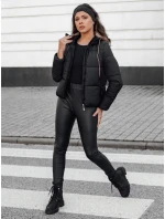 Dámska zimná páperová bunda NORDPUFF s kapucňou čierna FashionStreet TY4617 Dámska zimná páperová bunda NORDPUFF s kapucňou čierna FashionStreet TY4617